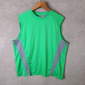 Starter Shirt Mens XL Green Training-Fit Active Shooter Sleeveless Tank Top